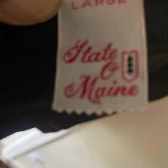 RARE STATE OF MAINE VINTAGE SMOKING JACKET MOIRE PATTERNS L EXCELLENT CONDITION - Picture 9 of 10